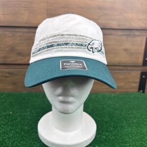 Philadelphia Eagles Trucker Hat Mens One Size White Mesh Fanatics NFL Adjustable